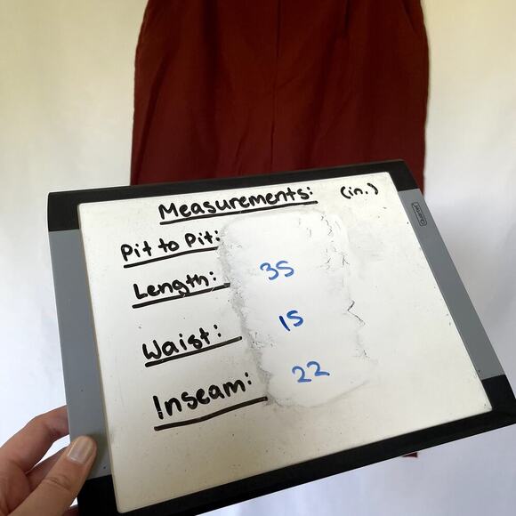 Nine West orange burnt colored wide leg cropped trousers pants women's size M - Picture 3 of 7